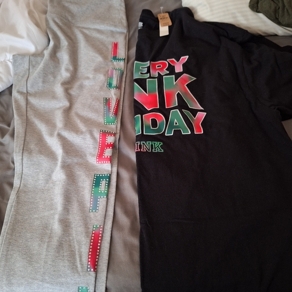 Victoria Secret Legging T-Shirt Bundle - Picture 1 of 12